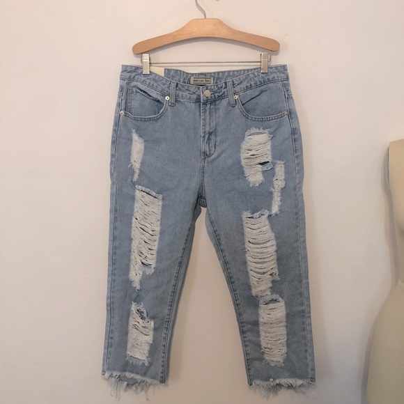 NEW - American Bazi - Distressed Ripped Jeans - Style # RJH-9004 - Large - Picture 9 of 10